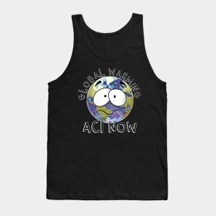 Global Warming Climate Change Planet Earth Science Tank Top